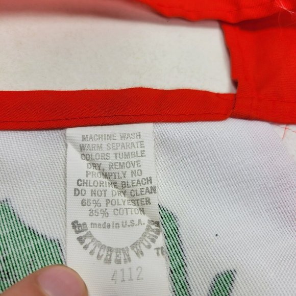 Vintage Half-Apron Merry Merry Christmas B&D Kitchen Works Made in USA - Picture 5 of 5